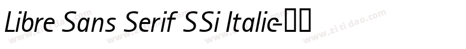 Libre Sans Serif SSi Italic字体转换